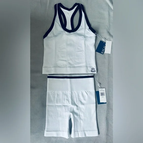 2pc Set ALALA Barre Seamless Tank Top & Shorts - Picture 2 of 16